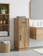 vidaXL Шкаф за баня HOORN Дъб артизан 30 x 31 x 77 см