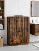 vidaXL Шкаф за баня HOORN Опушен дъб 595 x 31 x 77 см