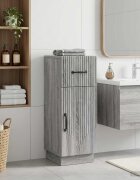 vidaXL Шкаф за баня HOORN Сив Сонома 30 x 31 x 77 см