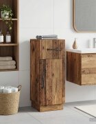 vidaXL Шкаф за баня HOORN Старо дърво 30 x 31 x 77 см