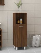vidaXL Шкаф за баня кафяв дъб 30x30x95 см инженерно дърво