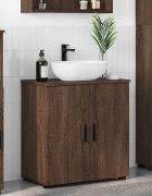 vidaXL Шкаф за баня Кафяв дъб 61 x 35 x 64 см