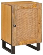 vidaXL Шкаф за баня Кафяво 38 x 33 x 58 см Солидно мангово дърво