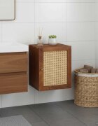 vidaXL Шкаф за баня Кафяво 38 x 335 x 48 см Инженерна дървесина