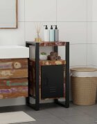 vidaXL Шкаф за баня Кафяво 40 x 35 x 75 см Солидно възстановено дърво
