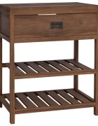 vidaXL Шкаф за баня Натурално 60 x 45 x 75 cm Солидно тиково дърво