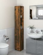 vidaXL Шкаф за баня опушен дъб 25x265x170 см инженерно дърво
