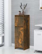 vidaXL Шкаф за баня опушен дъб 30x30x95 см инженерно дърво