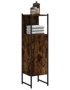 vidaXL Шкаф за баня опушен дъб 33x33x1205 см инженерно дърво