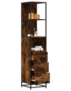 vidaXL Шкаф за баня опушен дъб 35x375x166 cm инженерна дървесина