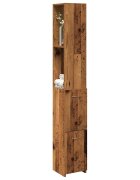 vidaXL Шкаф за баня от старо дърво 25x25x170 cm Инженерна дървесина
