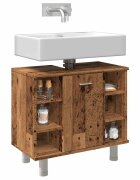 vidaXL Шкаф за баня от старо дърво 60x32x535 cm Инженерна дървесина