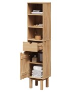 vidaXL Шкаф за баня OTTA 35x30x159 см борово дърво масив
