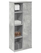 vidaXL Шкаф за баня с държач за ролки бетонно сив 39x22x90 см