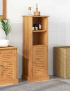 vidaXL Шкаф за баня с рафт VIGO Кафяв и меден кафяв 37 x 34 x 110 см