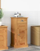 vidaXL Шкаф за баня с рафт VIGO Кафяв и меден кафяв 375 x 34 x 80 см