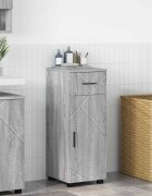 vidaXL Шкаф за баня Сив Сонома 30 x 35 x 80 см