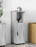vidaXL Шкаф за баня Сив Сонома 30 x 35 x 95 см