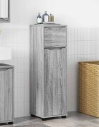vidaXL Шкаф за баня Сив Сонома 305 x 30 x 101 см Инженерна дървесина
