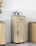 vidaXL Шкаф за баня Сонома дъб 30 x 35 x 80 см