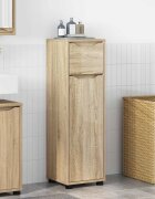 vidaXL Шкаф за баня Сонома дъб 305 x 30 x 101 см Инженерна дървесина