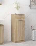 vidaXL Шкаф за баня сонома дъб 32x335x90 см инженерно дърво