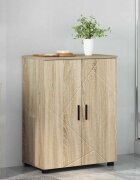 vidaXL Шкаф за баня Сонома дъб 60 x 35 x 80 см