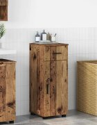 vidaXL Шкаф за баня Старо дърво 30 x 35 x 80 см