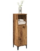 vidaXL Шкаф за баня старо дърво 30x30x100 см инженерно дърво