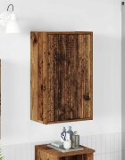 vidaXL Шкаф за баня Старо дърво 39 x 235 x 65 см