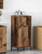 vidaXL Шкаф за баня Старо дърво 395 x 36 x 88 см
