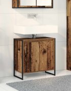 vidaXL Шкаф за баня Старо дърво 60 x 30 x 60 cm Инженерна дървесина