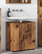 vidaXL Шкаф за баня Старо дърво 61 x 35 x 64 см