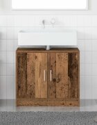 vidaXL Шкаф за баня Старо дърво 63 x 29 x 55 cm Инженерна дървесина