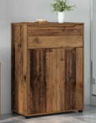 vidaXL Шкаф за баня Старо дърво 725 x 365 x 100 см