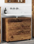 vidaXL Шкаф за баня Старо дърво 765 x 35 x 64 см