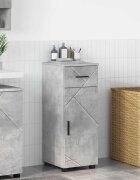 vidaXL Шкаф за баня Циментено сиво 30 x 35 x 80 см