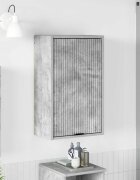 vidaXL Шкаф за баня Циментено сиво 39 x 235 x 65 см