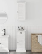 vidaXL Шкаф за баня VIGO 2 бр. Бяло и антикварно бяло 37 x 34 x 80 см
