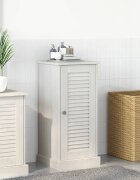 vidaXL Шкаф за баня VIGO Бяло и антикварно бяло 375 x 34 x 80 см