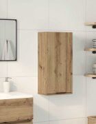 vidaXL Шкаф за баня за стенен монтаж дъб артизан 32x20x67 см