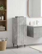 vidaXL Шкаф за баня ZWOLLE Бетонно сиво 30 x 31 x 795 см