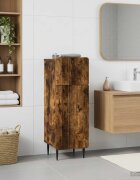 vidaXL Шкаф за баня ZWOLLE Опушен дъб 30 x 31 x 795 см