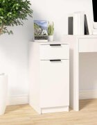 vidaXL Шкаф за бюро бял 335x50x75 см инженерно дърво