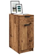 vidaXL Шкаф за бюро старо дърво 33x50x75 см инженерна дървесина