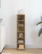 vidaXL Шкаф за CD Artisan Oak 21x20x88 cm Инженерна дървесина