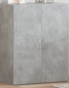 vidaXL Шкаф за документи бетонно сив 60x32x775 см инженерно дърво