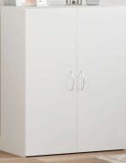 vidaXL Шкаф за документи бял 60x32x775 см инженерно дърво