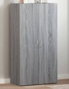 vidaXL Шкаф за документи сив сонома 60x32x115 см инженерно дърво