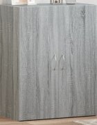 vidaXL Шкаф за документи сив сонома 60x32x775 см инженерно дърво